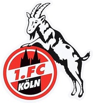 1. FC Köln Wall Sticker 'Geißbuck' 15cm Black and White Minimalist Wall Mounted Living Room