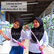 🔥#ibugarang🔥KIDS SPORT HIJAB HITAM PLAIN (TUDUNG SUKAN HITAM KOSONG)