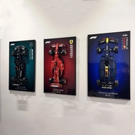 [Upgrade quality] Mercedes Benz AMG Formula Car F1 Wall Display Photo Frame F1 Compatible Lego Wall 