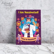 Vaccinated Postcard/Poskad V2 I Grown Vaccinated Postcard Postcard V2