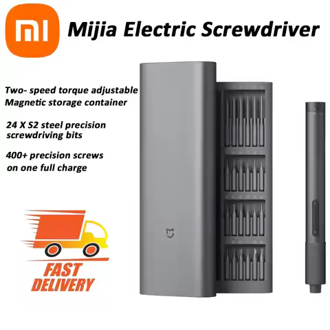 Xiaomi Mijia Electrical Precision Screwdriver Kit 2 Gear Torque 400 Screw 1 Type-C Rechargeable Magn