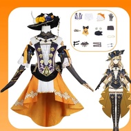 Anime Game Genshin Impact Navia Cosplay Costume Wig Hat Skirt Shorts Outfits Navia Halloween Costume
