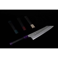 🇯🇵二唐 超青鋼 槌目 劍形牛刀 切付牛刀 240mm 💓 黑檀八角柄 💓 日本高級廚刀 💓 二唐刃物鍛造所 Nigara Hamono