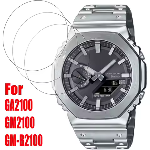 3PCS Screen Protector Film for Casio GA2100/GM2100/GM-B2100 Watch Accessories Tempered Glass Film HD