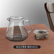 ชุดกรองกาแฟมือถือ Mongdio Share Pot V60 Hand-Poured Coffee Dripper American Style Glass Coffee Brewi