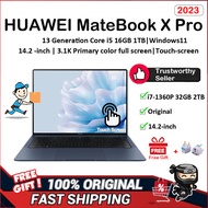 【1 Year Warranty】100% Original 2023 New HUAWEI MateBook X Pro Laptop/Huawei Laptop Intel Evo 13th Gen Intel Core CPU/ i7-1360P RAM 32G 1T/2T SSD /14.2-inch 90Hz 3.1K Touch Screen Notebook PC/华为 MateBook X Pro 电脑