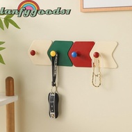 LANFYGOODS1 3Pcs/Set Strong Adhesive Hook, Dopamine Self-adhesive Door Hook,  Arrow Shape Punch-free