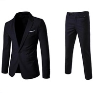 (Áo Khoác + Quần + Cà Vạt + Trâm Cài) Bộ Com Lê Đám Cưới Cho Nam Bộ Com Lê TUXEDO Nam Bộ Com Lê Ôm S