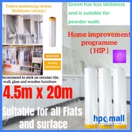Plastic Drop Sheet With Tape Dust Cover, Plastic Sheet For Dust Prevention (HIP/Renovation/Painting/