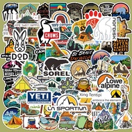 sticker book sticker cute Mountaineering Snow Peak Off-Road Storage Box Waterproof Sticker Outdoor
