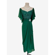 2023NEW✧EMERALD GREEN MOTHER DRESS FOR MOTHER OF THE BRIDE,  WEDDING, NINANG GOWN, FORMAL EVENTS GOW