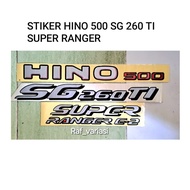 Hino 500 SG 260 TI sticker Hino 500 sticker/ Hino 500 super ranger sticker/ SG 260 ti/