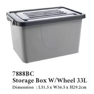 century 33L storage box with 4wheels
