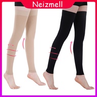 【จัดส่งฟรี】Neizmell 1คู่ระดับ2 22-32mmHgถุงเท้ากันกระแทกต้นขาเหนือเข่าถุงน่องกระชับสัดส่วนสำหรับเส้นเลือดขอด