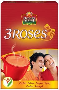 Brooke bond 3 roses Dust Tea And  Natural Care Flavoured Tea  250g