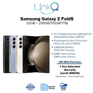 Samsung Galaxy Z Fold5 5G (12GB+256GB/512GB/1TB) Smartphone - Original 1 Year Warranty by Samsung MY