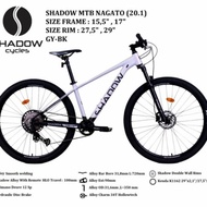 sepeda gunung 29 mtb shadow gato 20.1