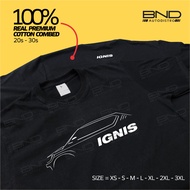[BND] Suzuki Ignis SIDE Silhouette T-Shirt Baju Kaos Igni Premium Car T-Shirt Men's Distro T-Shirt