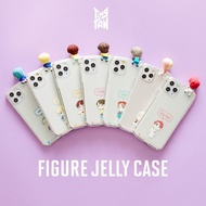 BTS TinyTAN Goods Character Speech Bubble Figure Jelly Transparent Phone Case iPhone 14 RM Jin SUGA jhope Jimin V Jung Kook