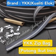 Zip Ykk untuk Beg( Potong  Ikut Inci )Kualiti 100% Elok  Zip Bag / Zip Potong / Zip Beg