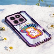 VRQR Cover for Motorola Moto Edge 70 60 50 Fusion 5G Edge 60S 60 70 5G Colorful Bear Transparent Fou