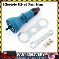 Electric Rivet Nut Gun Electric Drill Rivet Nut Adapter Nozzle Cordless Rivete Nut Tool Metal Head N