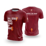 Fall 7 Times Stand Up 8 Outdoor Quick Dry Running T-shirt