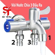 Vòi Nước Chia 3 Đầu Ra Riêng Biệt Chất Liệu Cao Cấp Tiện Lợi Giúp Sử Dụng Được Nhiều Tác Vụ