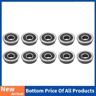 10Pcs F695- Bearing 5X13X4mm Flanged Miniature Deep Groove Ball Bearings F695RS for   2/3 3D Printer
