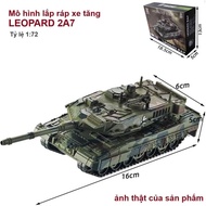 LEOPARD 2A7, F22, SU57S Assembled Tank Plane Model Made of Hard Plastic Decorative Gift Decor M13