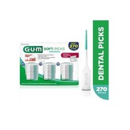 [4美國直購] SUNSTAR GUM Soft-Picks I型矽膠牙間刷纖毛式牙線棒 270入含3收納盒 齒間刷 齒縫刷6325A _AA2