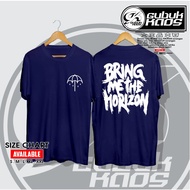 2023Newเสื้อยืดแขนสั้นเสื้อยืด พิมพ์ลายโลโก้ BMTH Bring Me The Horizon Kaos Music Distro GubukS-5XL