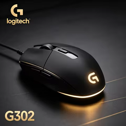 Logitech G302 MOBA Gaming Mouse Adjustable DPI Switch Breathing RGB Light 20G Acceleration Durable U
