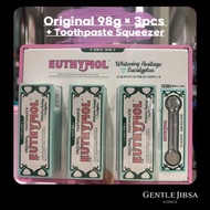 [EUTHYMOL] Whitening Toothpaste  Original 98g × 3pcs + Toothpaste Squeezer / KOREA COSTCO