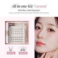 Ollio Falscara Lashes All-in-One Kit Natural False Eyelash Extension Kit