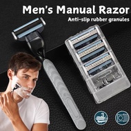 Men's Manual Shaver Three-layer Razor Blade Universal 3-layer Razor Head Shaving Shaver Blade Safe R