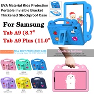 For Samsung Galaxy Tab A9 8.7" 2023 A9 Plus A9+ 11.0" SM-X210 SM-X215 SM-X216B SM-X110 SM-X115 Tablet Case Fashion Kids Protective Cute Panda Portable Stand Casing Shockproof Cover