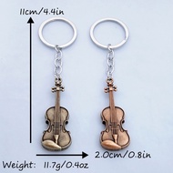 [Xuexing Bookstore] Violin Notes Guitar Keys Cat Piano Shape Key Ring Historical Souvenirs Small Gif