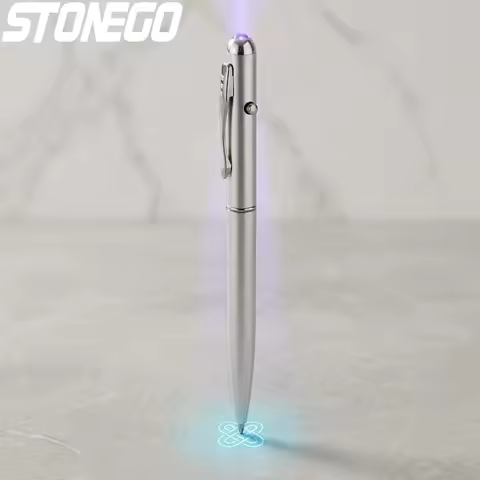 Invisible Ink Pen UV Light Anti Counterfeit Spy Tool Hidden Message Writing Security Device Portable