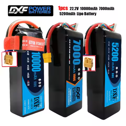 DXF 6S Lipo 10000mAh 7000mAh 5200mAh 22.2V Graphene Battery XT60 XT90 EC5 XT90S for FPV Drone Airpla