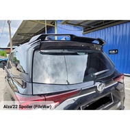 Perodua Alza Toyota veloz 2022 2023 2024 rear roof top spoiler MDL filewar advance GT bodykit body kit lip skirt