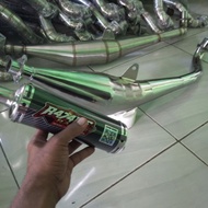 Fizr Alfa sigma exhaust side model full chrome carbon silencer r474mf racing