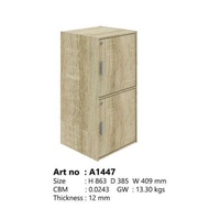 2 Tier Storage Cabinet With Locker / Clothes Cabinet / File Cabinet / Kitchen Cabinet / Office Cabin