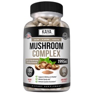 Premium Mushroom Complex Potent | Organic Mushroom Supplement| Mushroom Complex Capsules 1995mg Per 