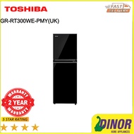 TOSHIBA FRIDGE 2-DOOR,Inver,270L) ,Urban blk,GR-RT300WE-PMY(UK)