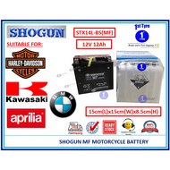 SHOGUN STX14L-BS BATTERY 12V12AH MAINTENANCE FREE BATTERY (KAWASAKI, BMW, HARLEY DAVIDSON, APRILIA)(