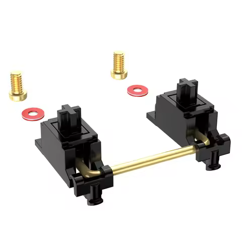 DUROCK Screw in Stabilizers V3 Black Gold Nero PCB Mount Stabilizers 2u 3u 6u 6.25u 7u Wires Spaceba