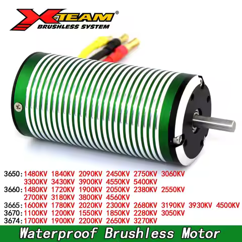 X-Team Waterproof Brushless Motor 3650 3660 3665 3670 3674 RC Car Motor for 1/8 1/10 2S 3S RC Car Dr
