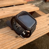 Spigen Rugged Armor is suitable for Apple watches with iWatch7/6 case, lightweight and sporty silicone integrated case