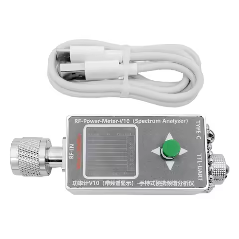 35Mhz-4.4Ghz N-Type RF Power Meter V10 Spectrum Analyzer Display Communication -70-+30Dbm Attenuator